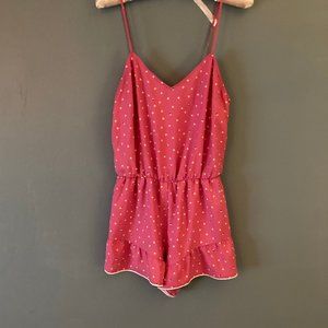 Victoria's Secret mini heart print romper